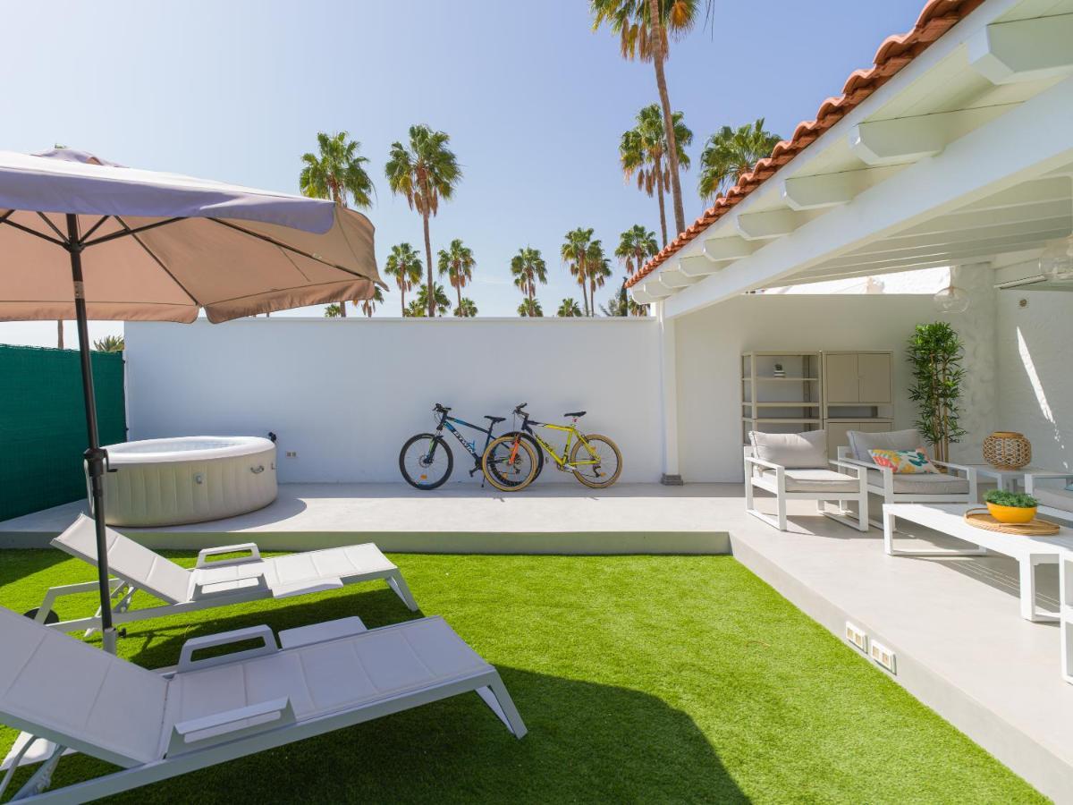 Aquarium Bungalow Private Jacuzzi, 3 Bedrooms, Ac And Bikes Maspalomas  Buitenkant foto