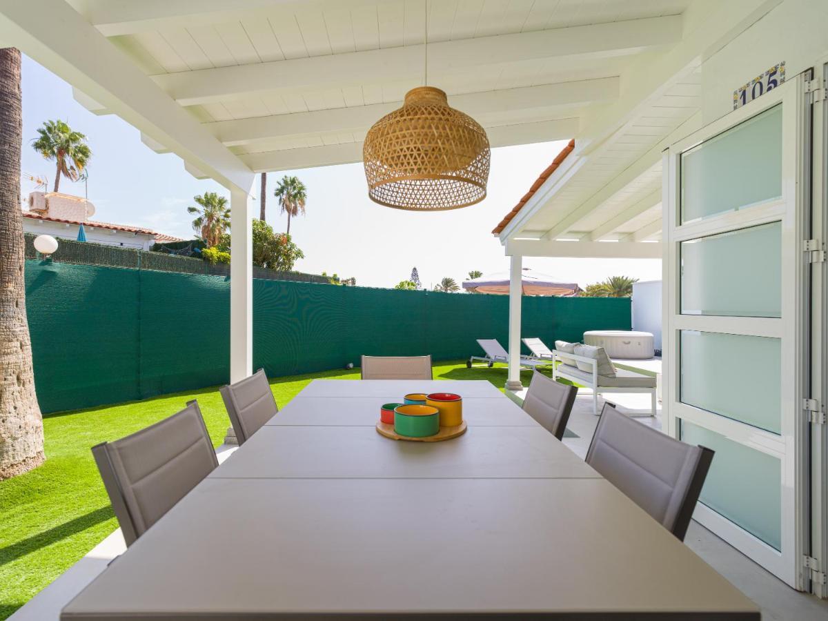 Aquarium Bungalow Private Jacuzzi, 3 Bedrooms, Ac And Bikes Maspalomas  Buitenkant foto